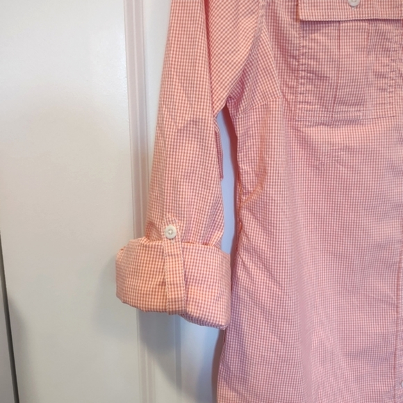 L.L. Bean Lakeside Performance Check Button Down Shirt - XS, Reef Coral, NWT - Picture 10 of 16
